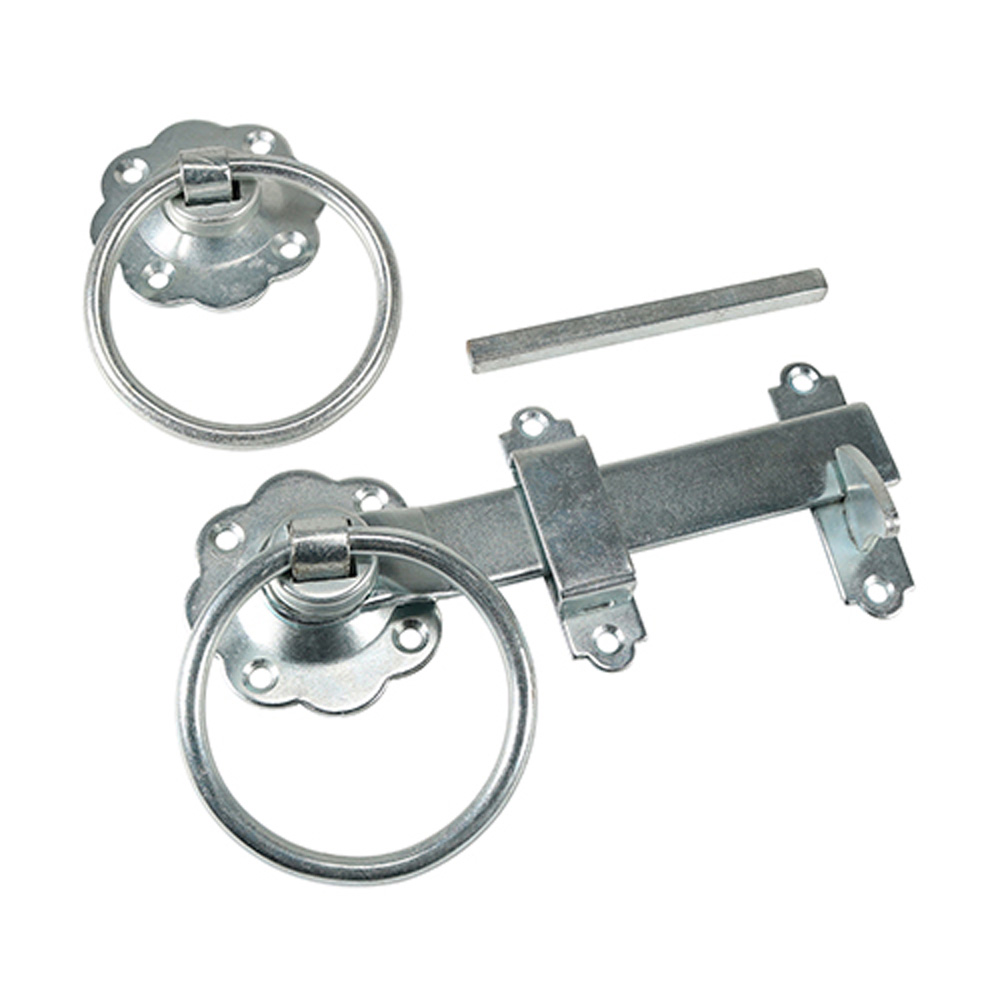 "Ring Gate Latch Plain Zinc (6"") SD Hardware"